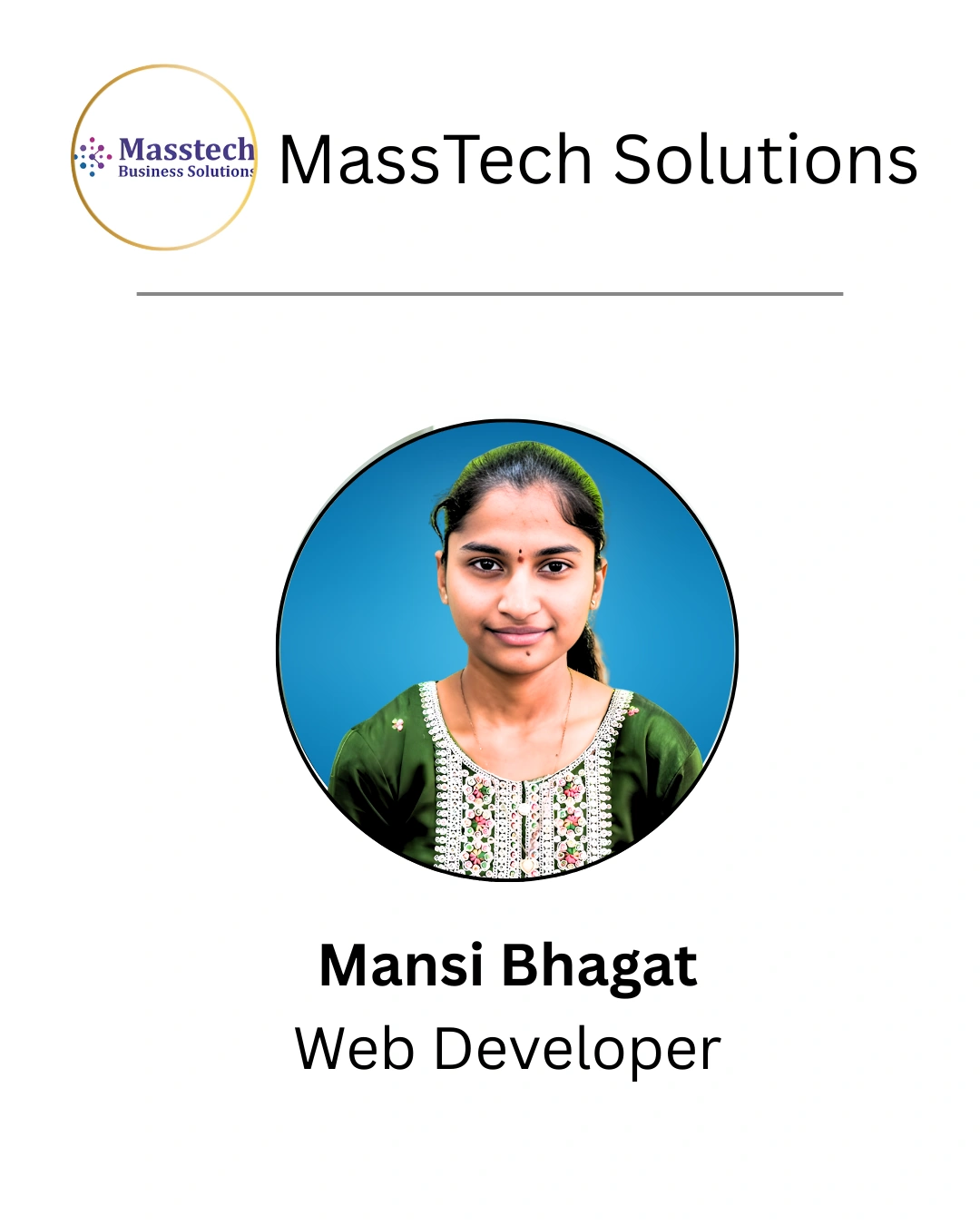 Mansi Bhagat - Web Developer