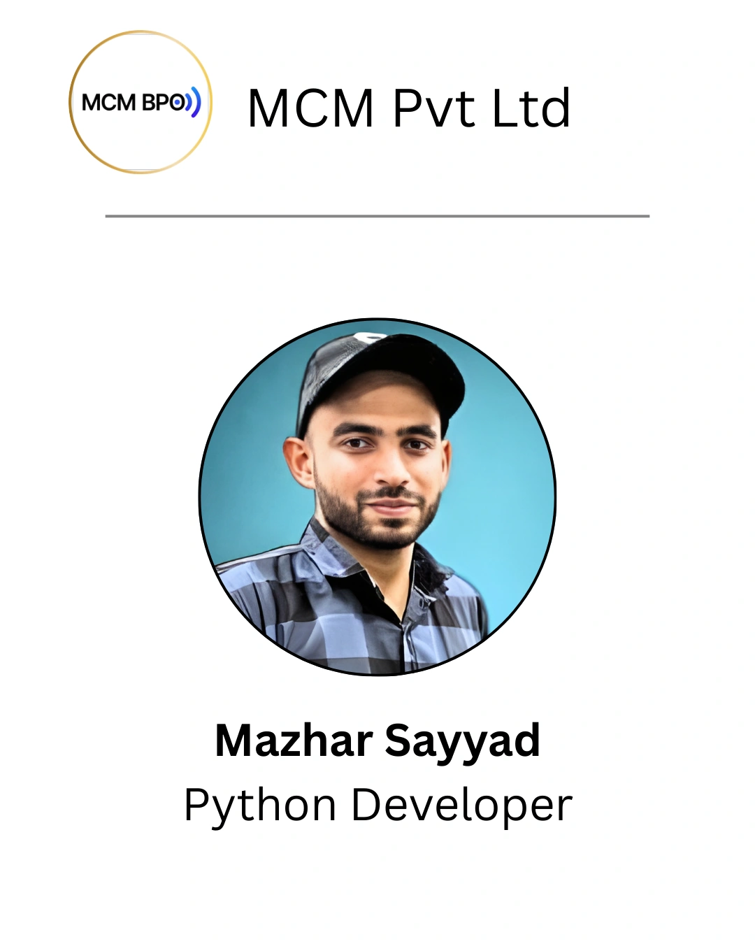 Mazhar Sayyad - Python Developer